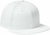 An image of a Custom New Era Flat Bill Snapback Cap in White!