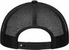 An image of a Custom NEW ERA SNAPBACK TRUCKER CAP in Black/Black!
