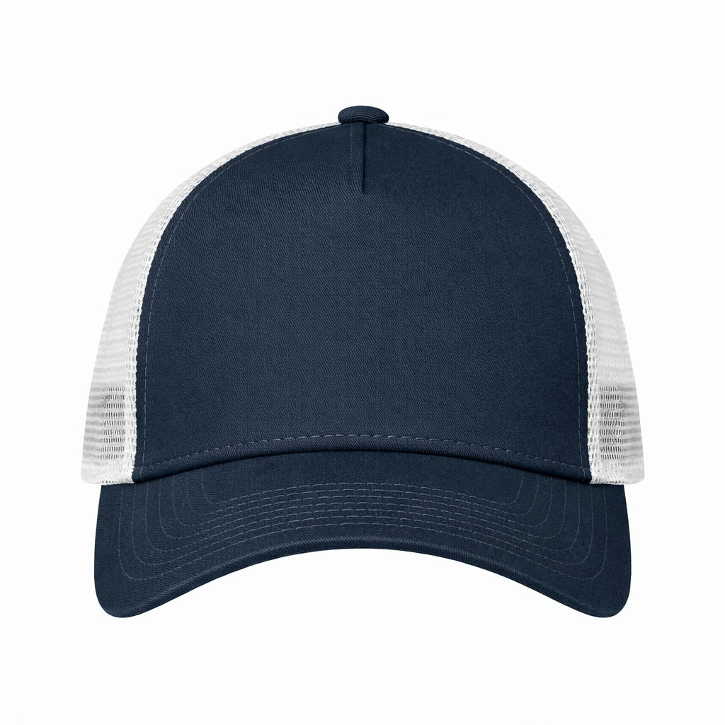 NEW ERA SNAPBACK TRUCKER CAP in Deep Navy/White