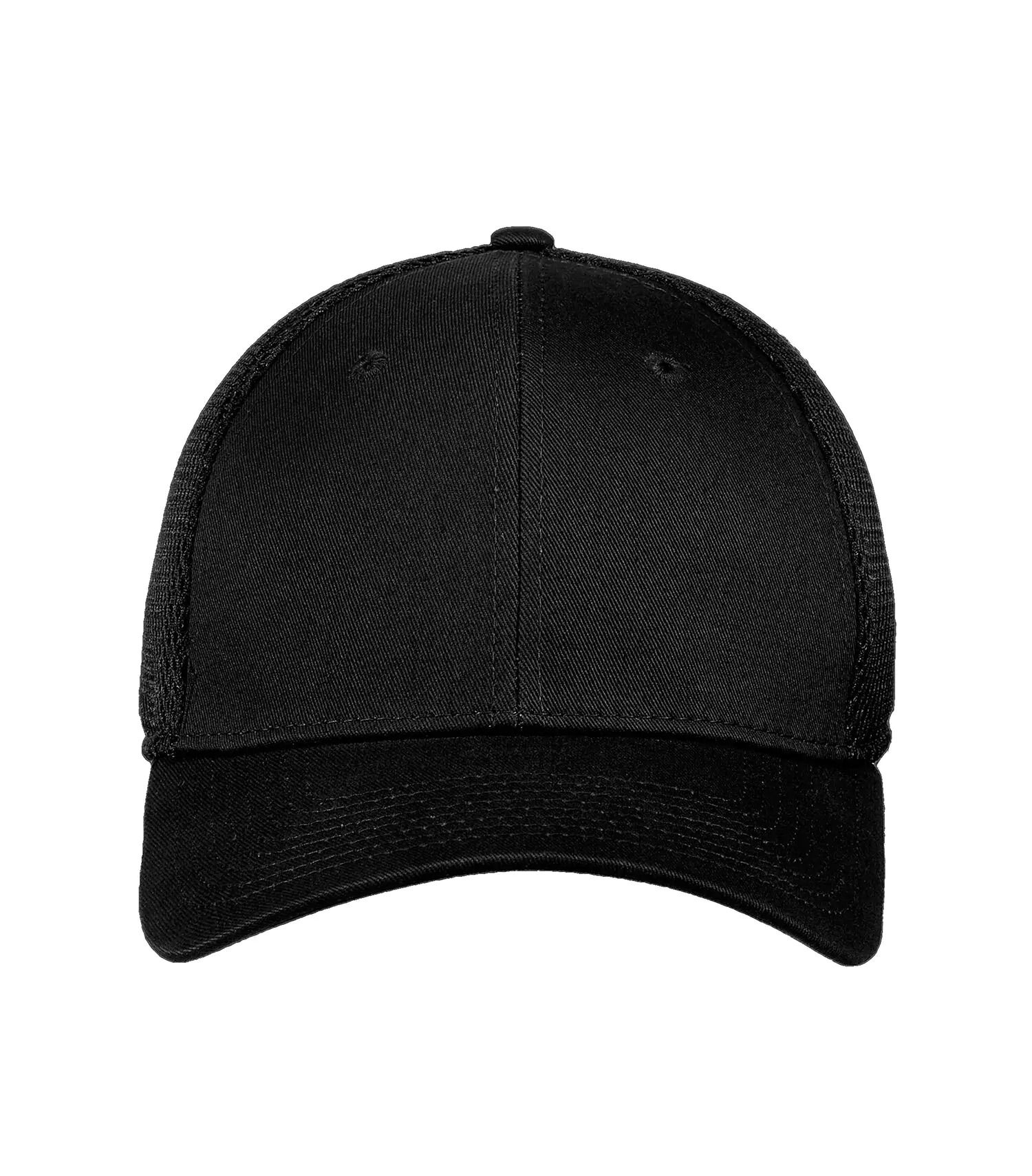New Era Stretch Mesh Cap in Black/Black