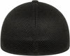 An image of a Custom New Era Stretch Mesh Cap in Black/Black!