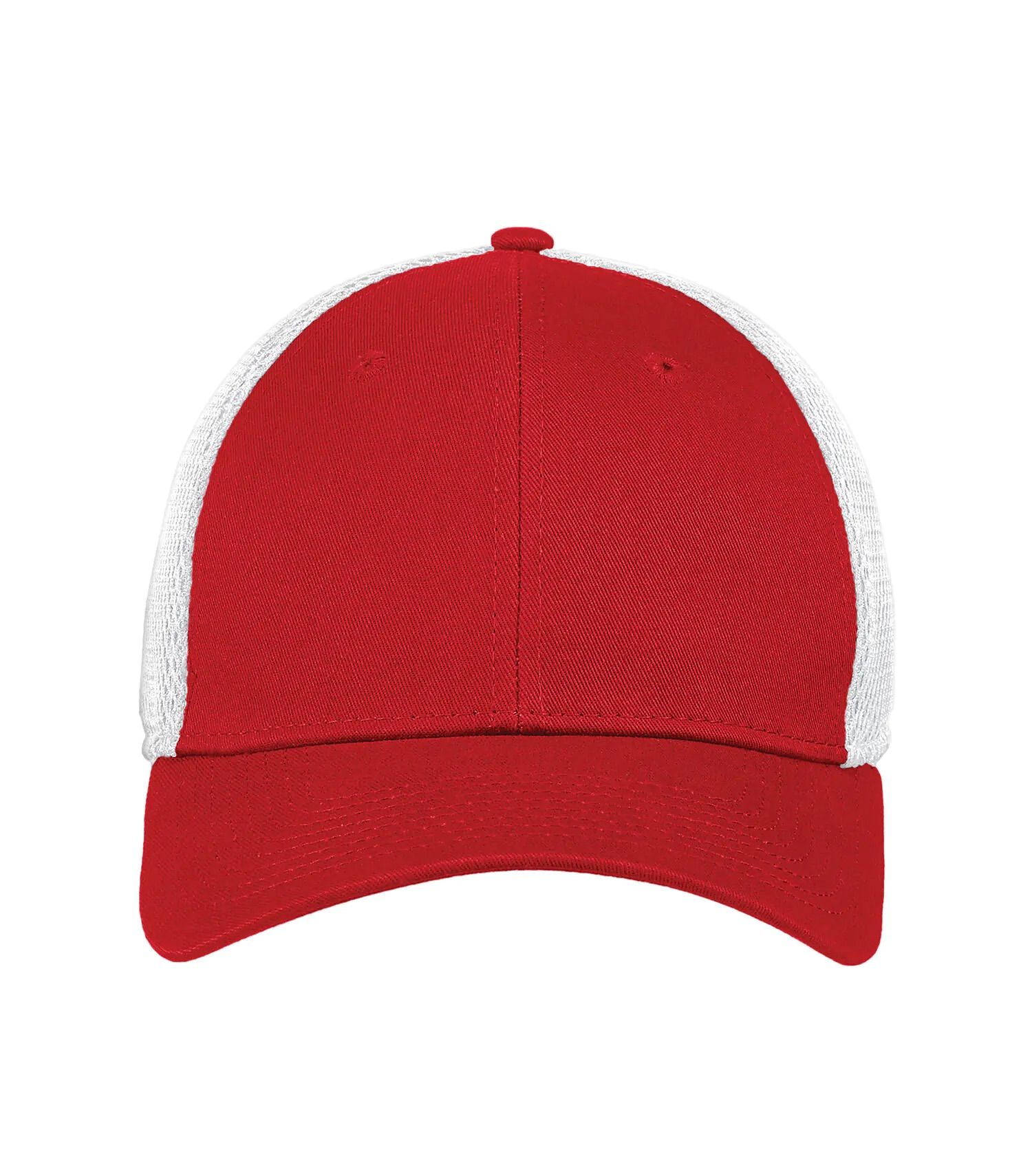 New Era Stretch Mesh Cap in Scarlet/White