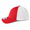 An image of a Custom New Era Stretch Mesh Cap in Scarlet/White!