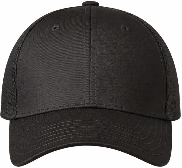An image of a Custom New Era Stretch Youth Mesh Cap in Black/Black!