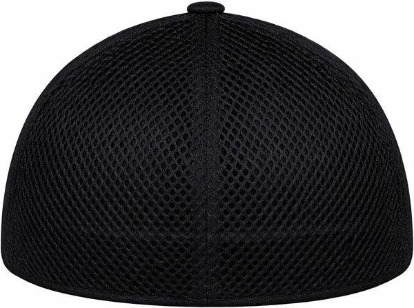 An image of a Custom New Era Stretch Youth Mesh Cap in Black/Black!