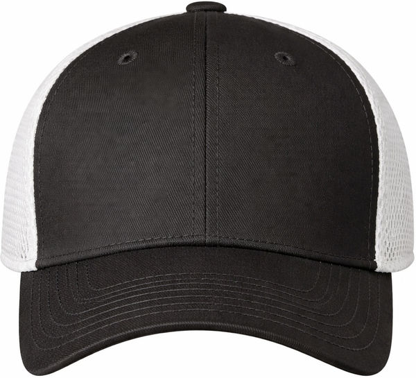 An image of a Custom New Era Stretch Youth Mesh Cap in Black/White!