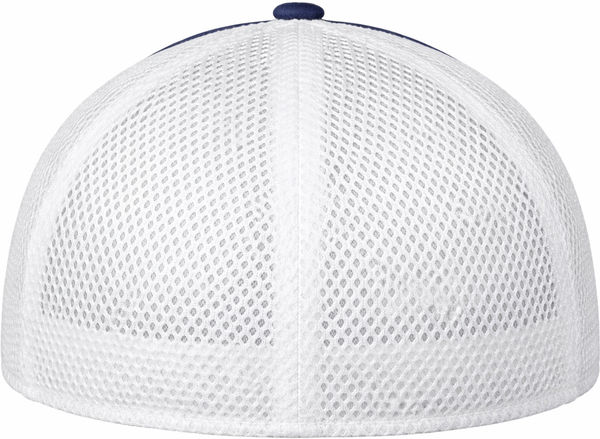 An image of a Custom New Era Stretch Youth Mesh Cap in Black/White!