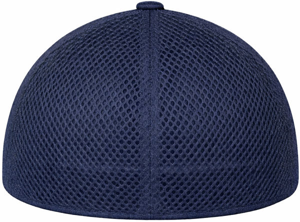 An image of a Custom New Era Stretch Youth Mesh Cap in Deep Navy/Deep Navy!