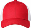 An image of a Custom New Era Stretch Youth Mesh Cap in Scarlet/White!