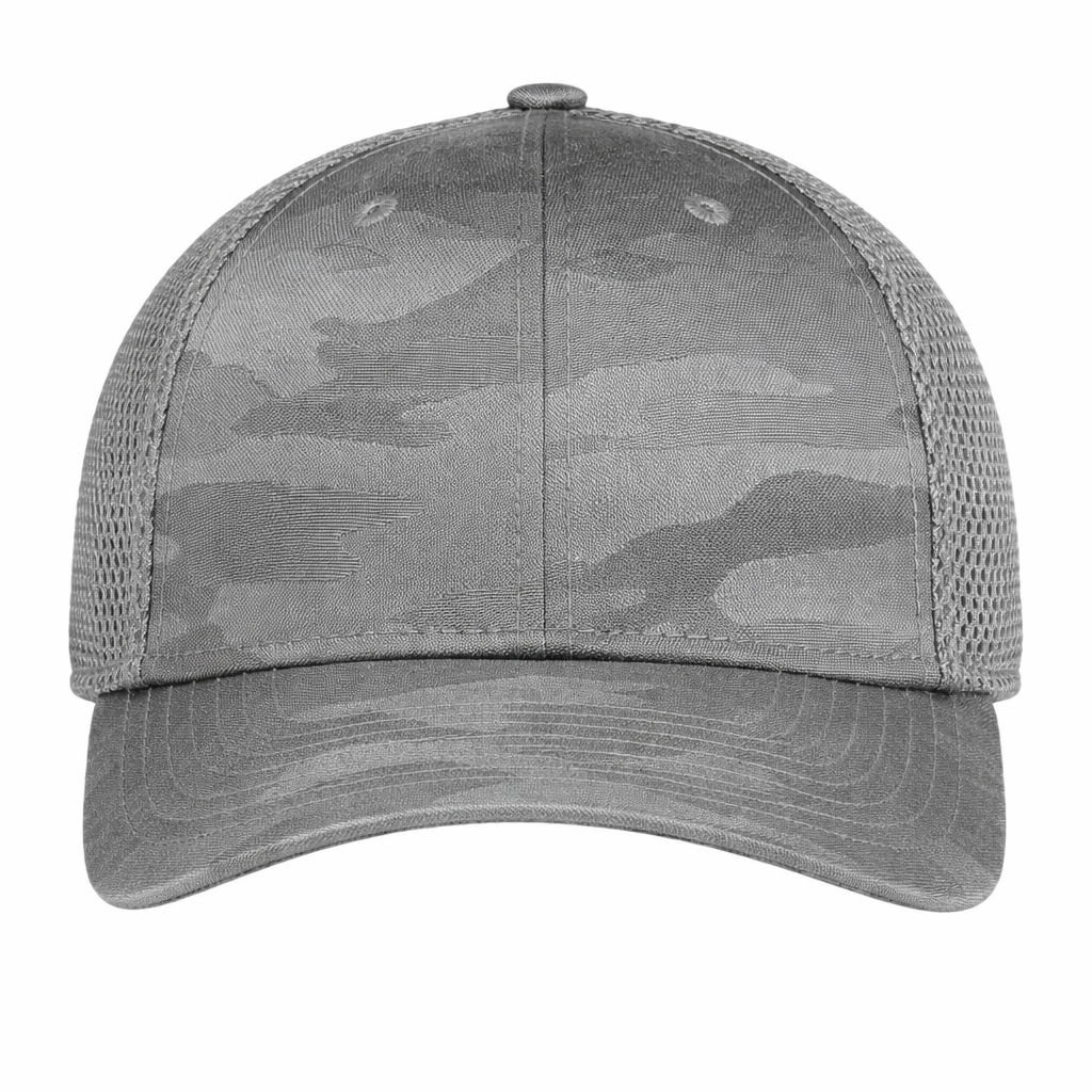 New Era Tonal Camo Stretch Tech Mesh Cap in Grey Camo