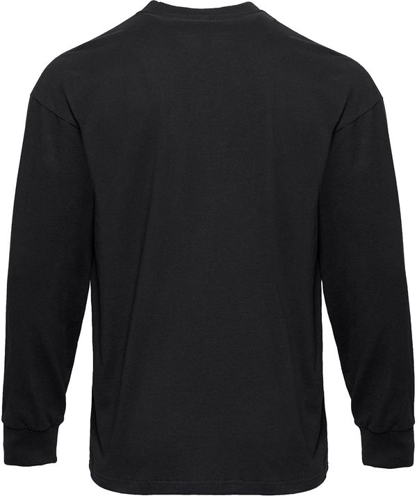 Am image of a Custom Next Level Apparel Unisex Heavyweight Cotton Long Sleeve T Shirt in Black!