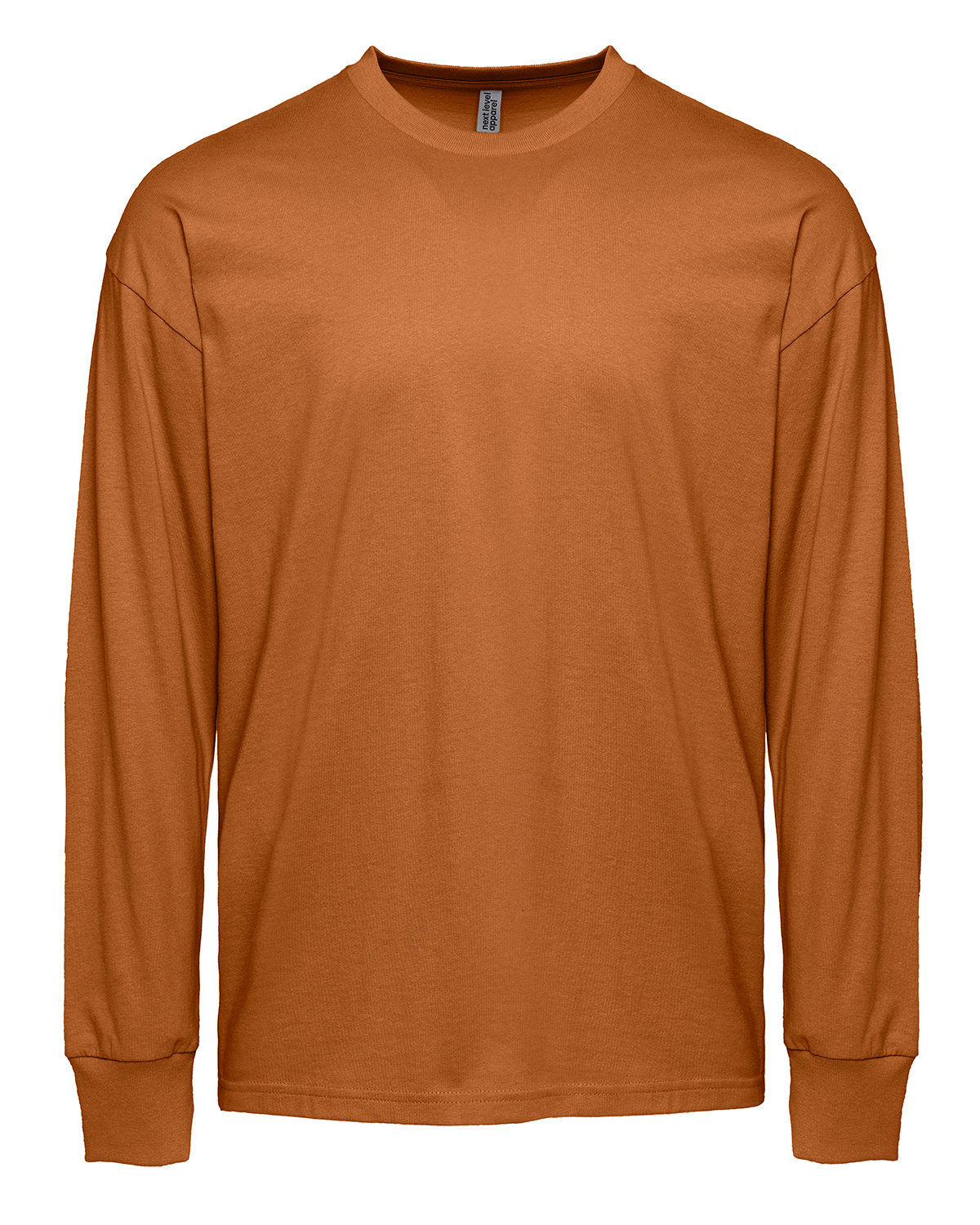 Next Level Apparel Unisex Heavyweight Cotton Long Sleeve T Shirt in Clay