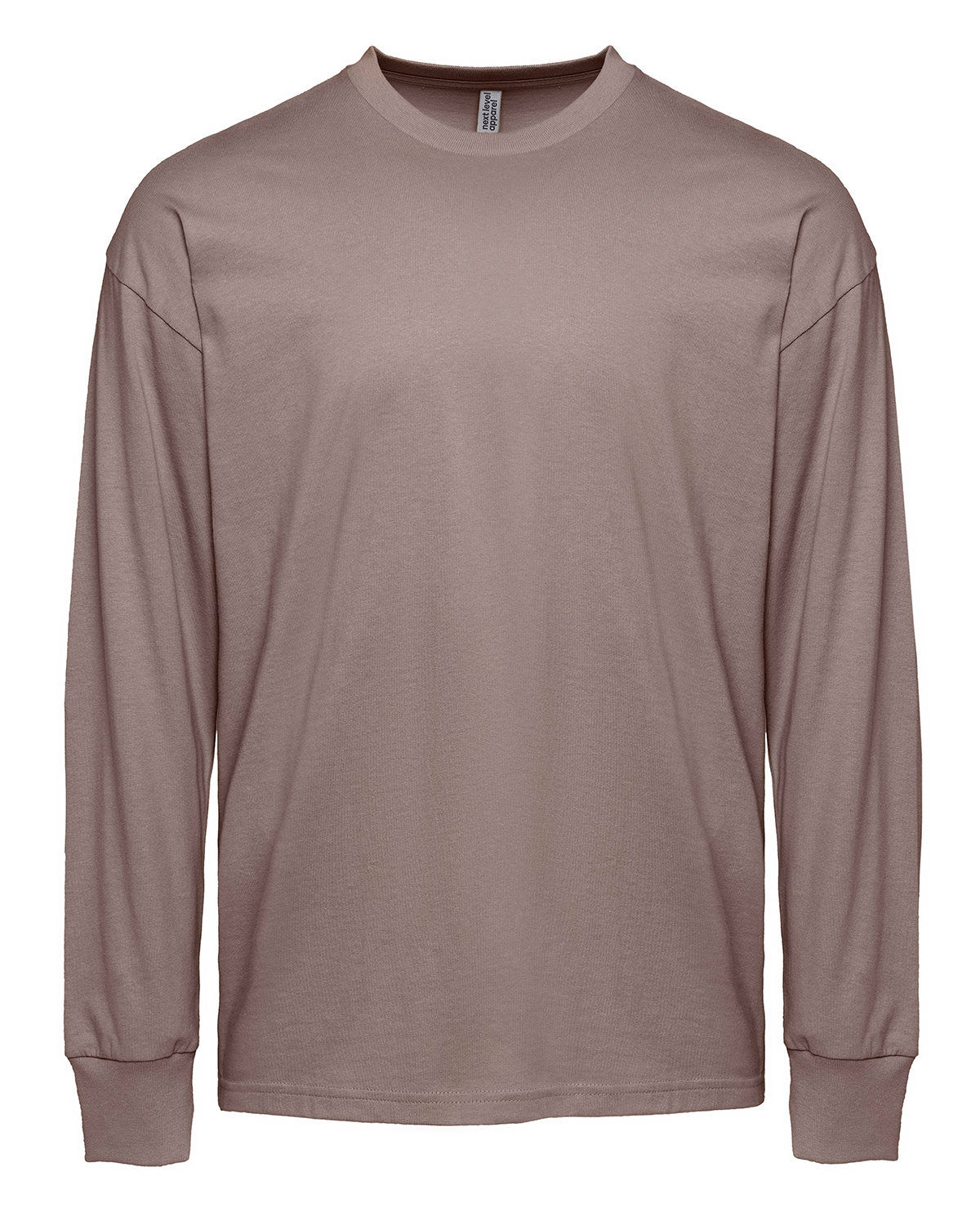 Next Level Apparel Unisex Heavyweight Cotton Long Sleeve T Shirt in Shiitake