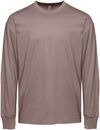 Am image of a Custom Next Level Apparel Unisex Heavyweight Cotton Long Sleeve T Shirt in Shiitake!