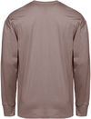 Am image of a Custom Next Level Apparel Unisex Heavyweight Cotton Long Sleeve T Shirt in Shiitake!