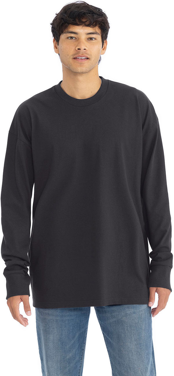 An image of a Custom Next Level Apparel Unisex Heavyweight Cotton Long Sleeve T Shirt!
