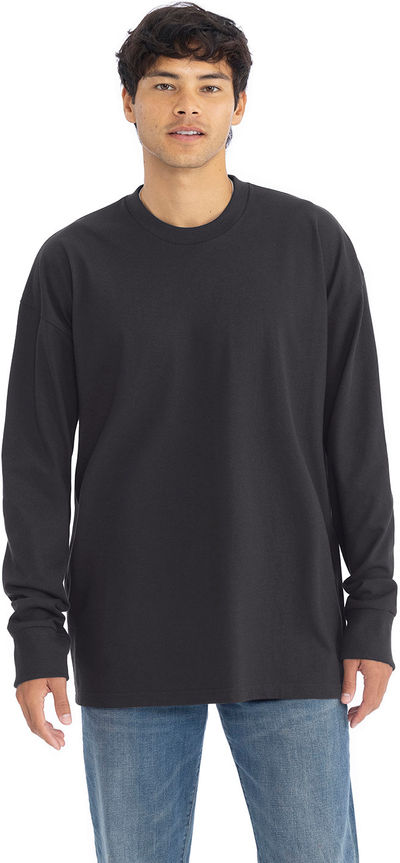 An image of a Custom Next Level Apparel Unisex Heavyweight Cotton Long Sleeve T Shirt!