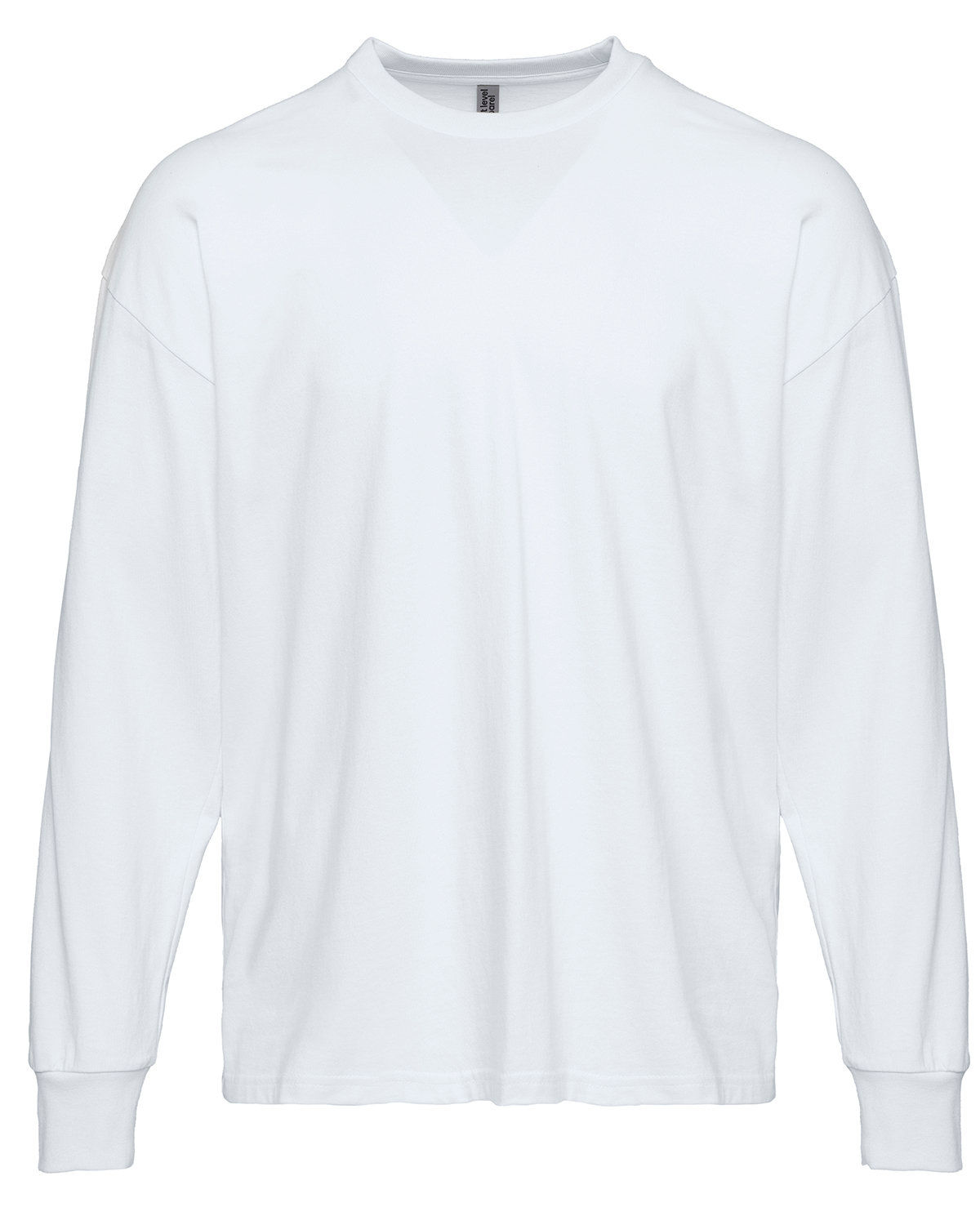 Next Level Apparel Unisex Heavyweight Cotton Long Sleeve T Shirt in White