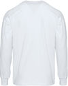 Am image of a Custom Next Level Apparel Unisex Heavyweight Cotton Long Sleeve T Shirt in White!