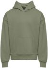 Am image of a Custom Next Level Heavyweight Fleece Hoodie in Light Olive!