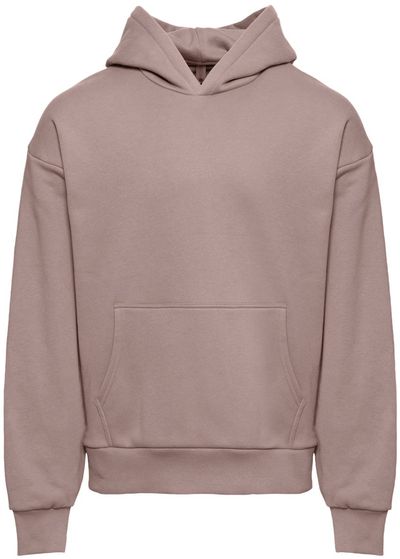Am image of a Custom Next Level Heavyweight Fleece Hoodie in Shiitake!