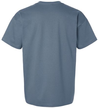 Am image of a Custom Next Level Heavyweight T Shirt in Blue Jean!