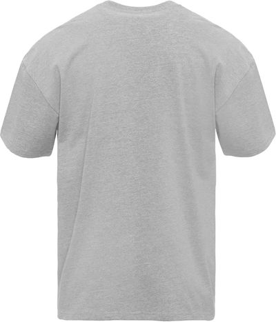 Am image of a Custom Next Level Heavyweight T Shirt in Heather Grey!