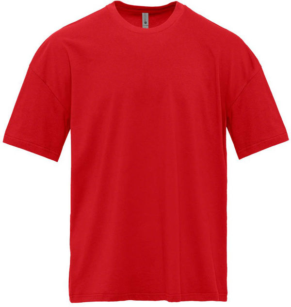 An image of a Custom Next Level Heavyweight T Shirt in Red!