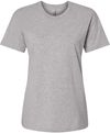 Am image of a Custom Next Level Ladies' Relaxed T Shirt in HEATHER GRAY!