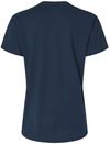 Am image of a Custom Next Level Ladies' Relaxed T Shirt in MIDNIGHT NAVY!