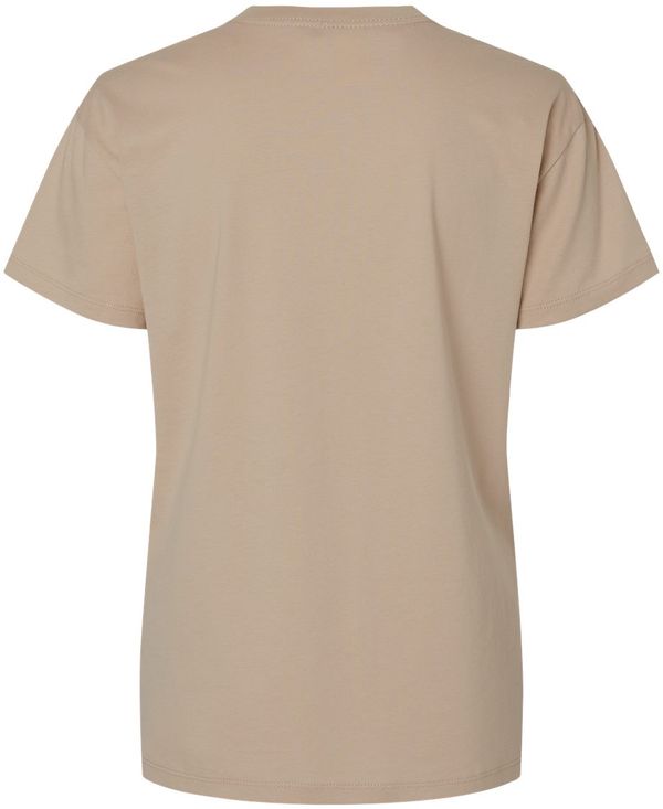 An image of a Custom Next Level Ladies' Relaxed T Shirt in Tan!
