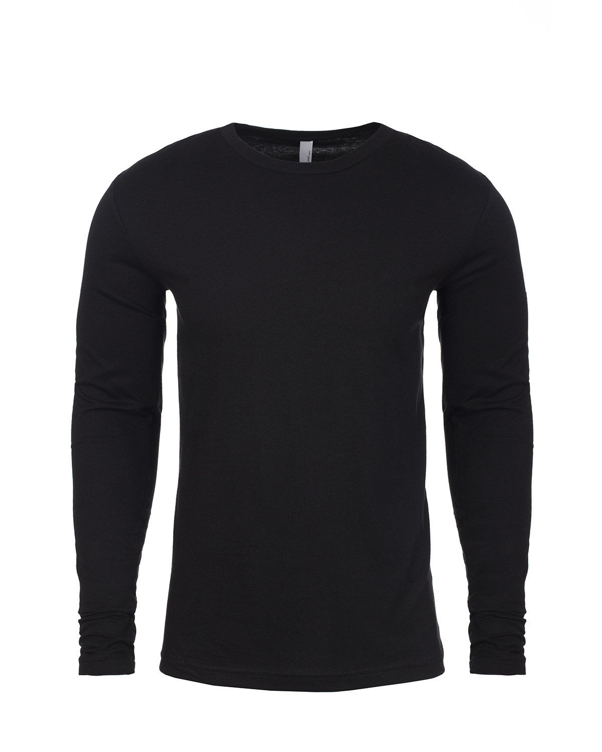 Next Level Men's Cotton Long Sleeve Crew in Black