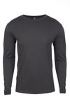 Am image of a Custom Next Level Men's Cotton Long Sleeve Crew in Heavy Metal!