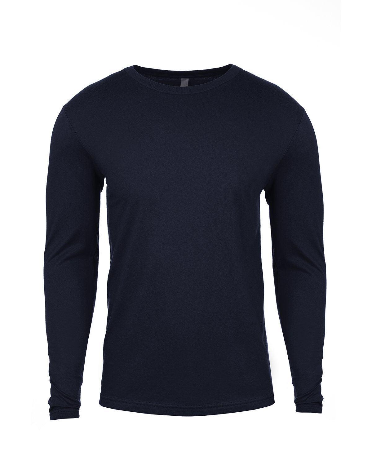 Next Level Men's Cotton Long Sleeve Crew in Midnight Navy