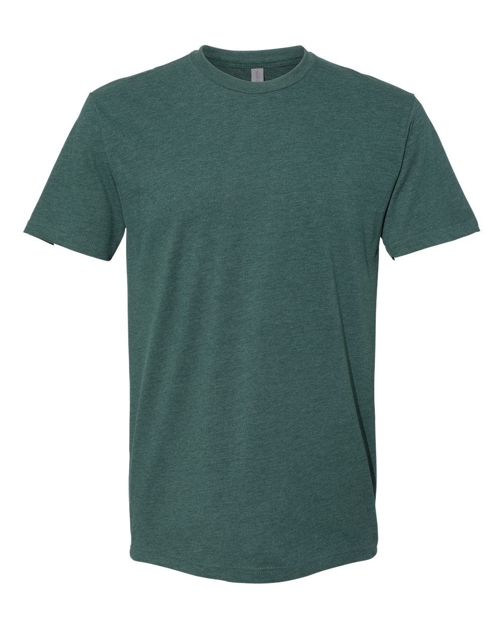 Next Level Men's Sueded Crew in Heather Forest Green