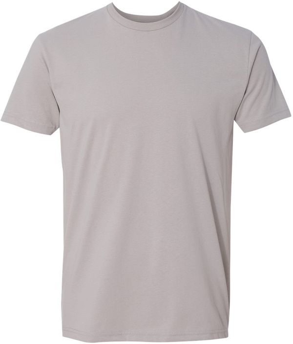 An image of a Custom Next Level Men's Sueded Crew in Light Gray!