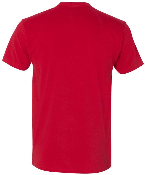 An image of a Custom Next Level Men's Sueded Crew in Red!