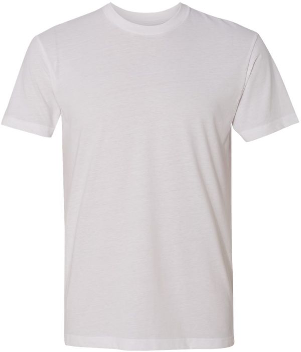An image of a Custom Next Level Men's Sueded Crew in White!