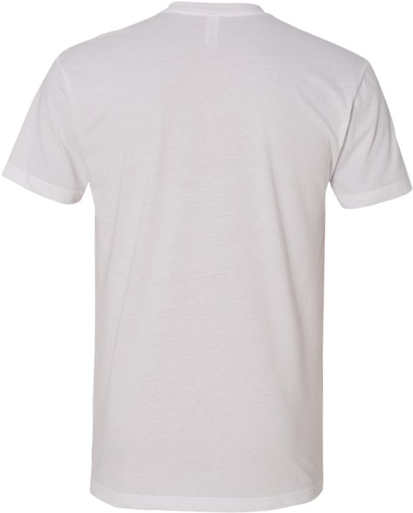 An image of a Custom Next Level Men's Sueded Crew in White!