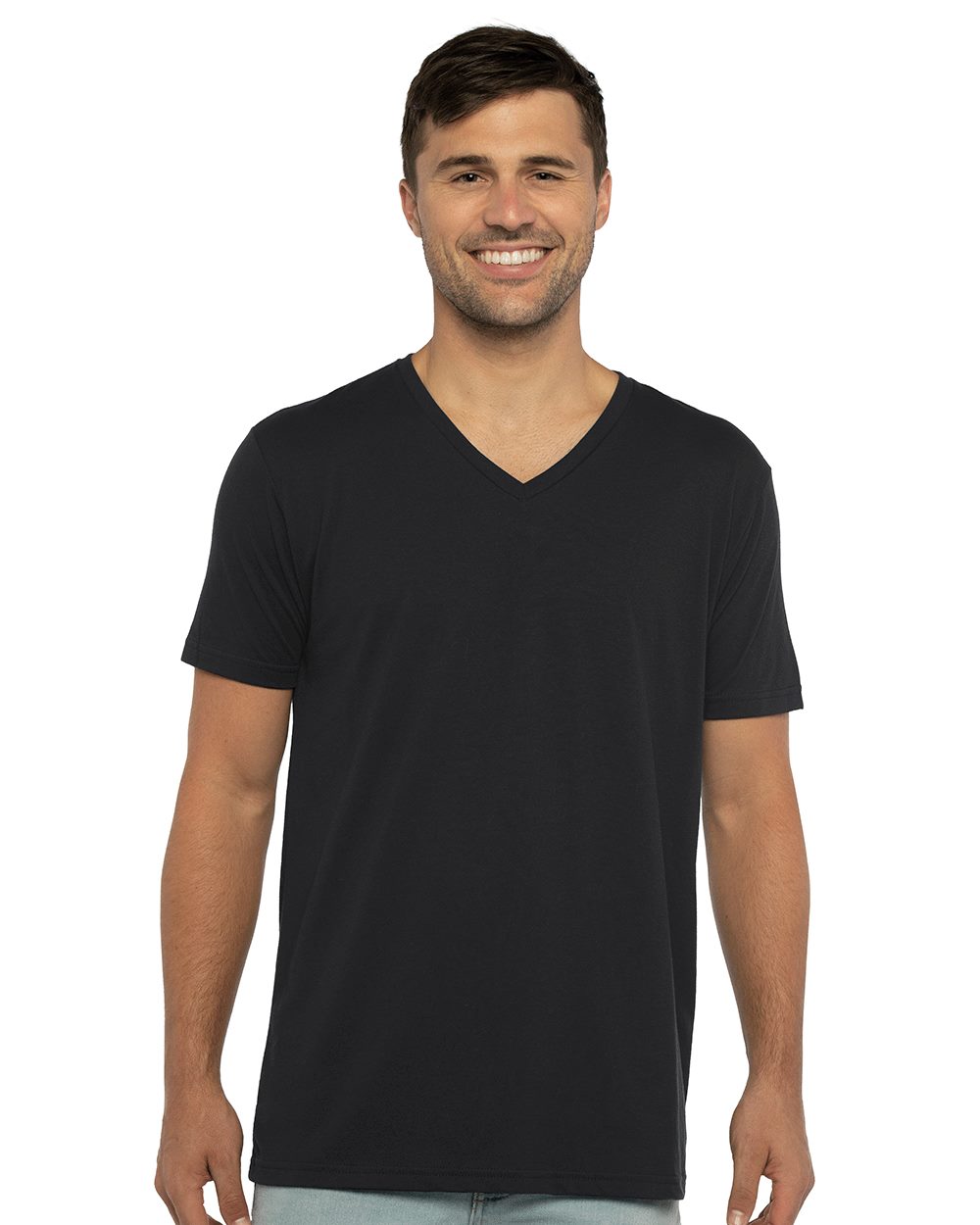 Next Level Men's Sueded V Neck T Shirt