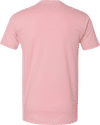 Am image of a Custom Next Level Unisex Cotton TShirt in Light Pink!