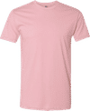 Am image of a Custom Next Level Unisex Cotton TShirt in Light Pink!