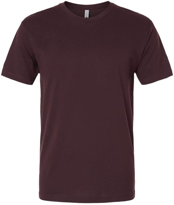 Am image of a Custom Next Level Unisex Cotton TShirt in Oxblood!