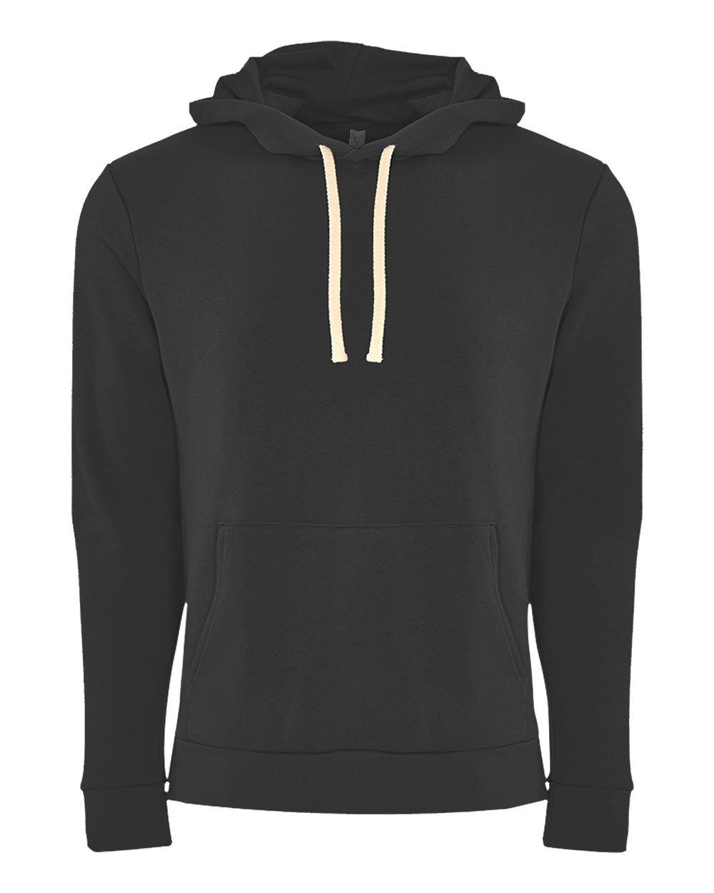 Next Level Unisex Pullover Hooded Sweatshirt in Graphite Black