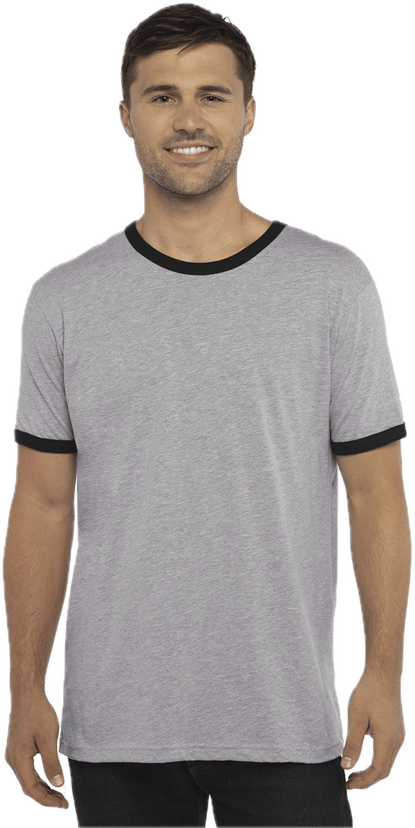 An image of a Custom Next Level Unisex Ringer T Shirt!