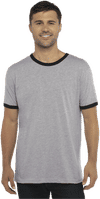 An image of a Custom Next Level Unisex Ringer T Shirt!