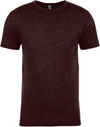 Am image of a Custom Next Level Unisex Triblend T Shirt in Cardinal Black!