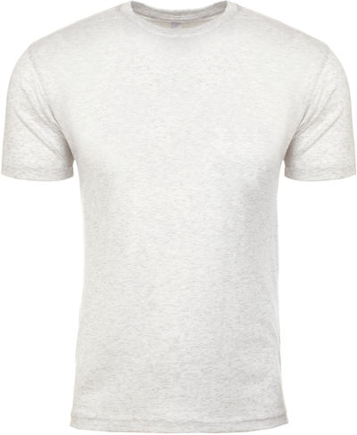Am image of a Custom Next Level Unisex Triblend T Shirt in Heather White!