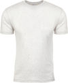 Am image of a Custom Next Level Unisex Triblend T Shirt in Heather White!