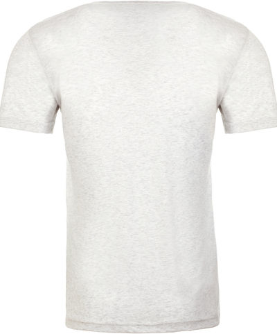 Am image of a Custom Next Level Unisex Triblend T Shirt in Heather White!